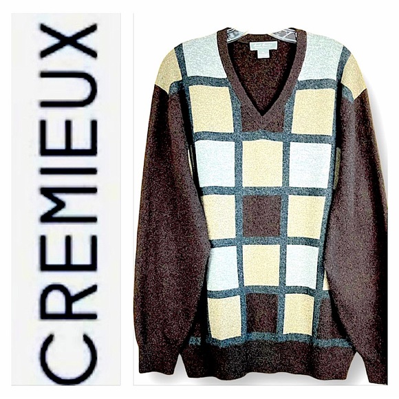 Daniel Cremieux Men's Luxury 100% Cashmere Pullover V-Neck Sweater Size XL - Picture 1 of 9